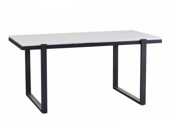 Table 160 cm LAURA Pieds Métal Noir