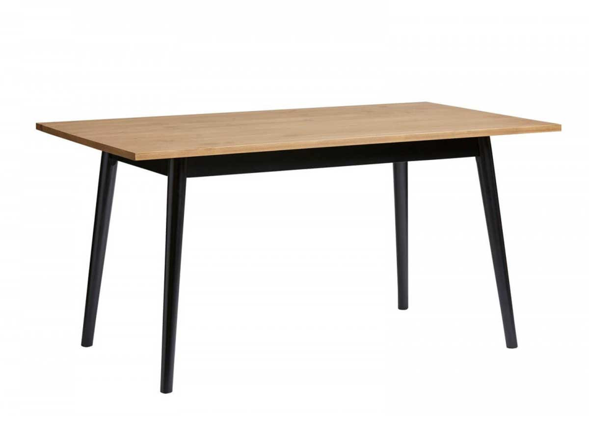 Table KATIO noir/bois clair
