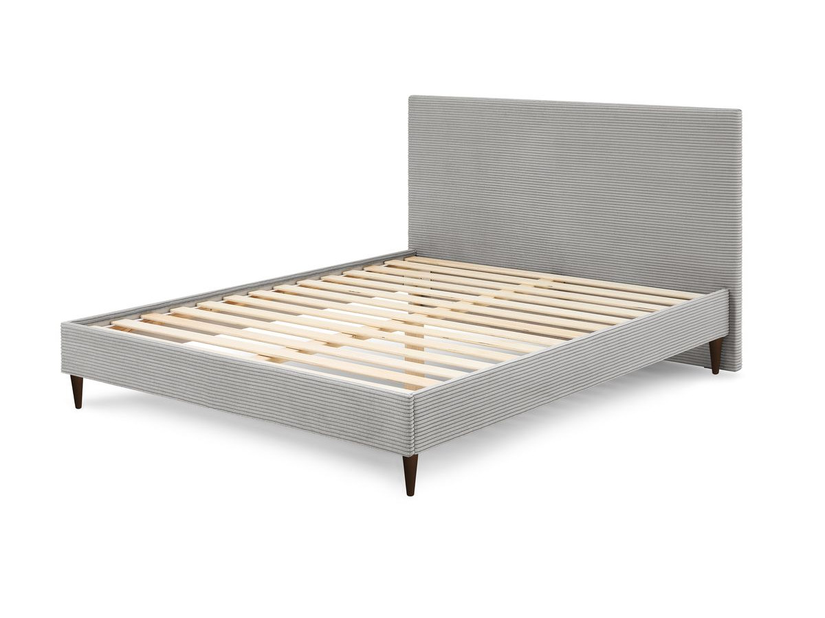 Rama łóżka ANJA z listwami z litego drewna i nóżkami z drewna wenge 140 x 190 cm