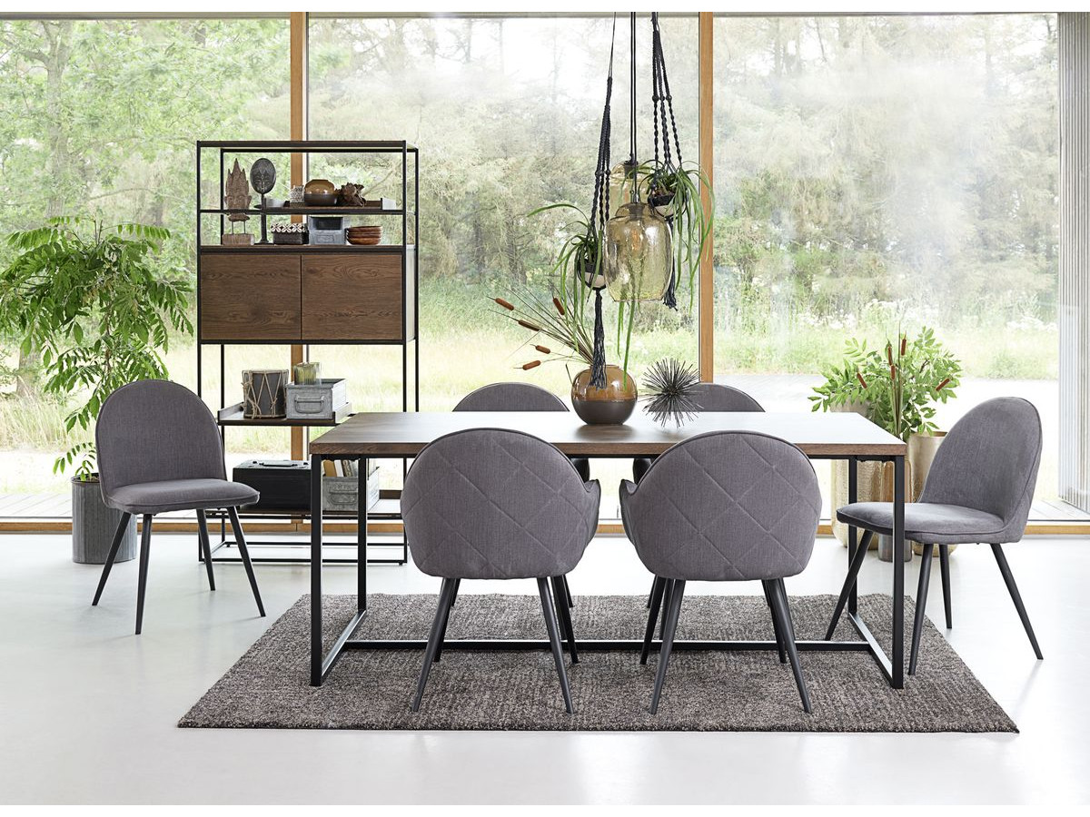 Table 180 cm SIMIANE plaquée chêne