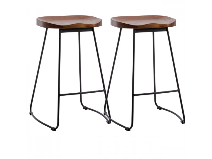 Lot de 2 tabourets de bar FEEL H.66