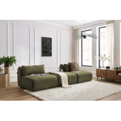Sofa 3-osobowa prosta JEANNE tkanina teksturowana