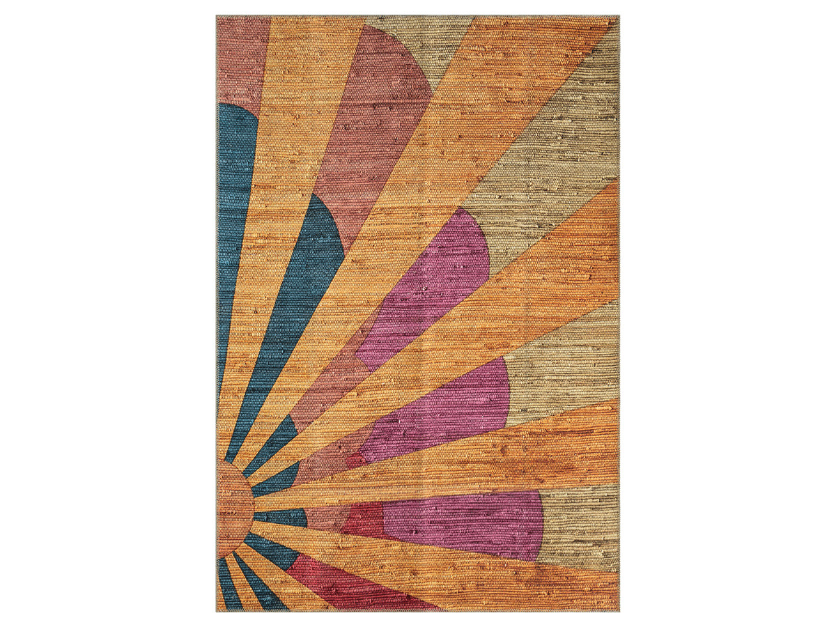 Tapis poils ras PAULIA motif vintage