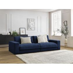 3-osobowa prosta sofa LEONARD z teksturowaną tkaniną