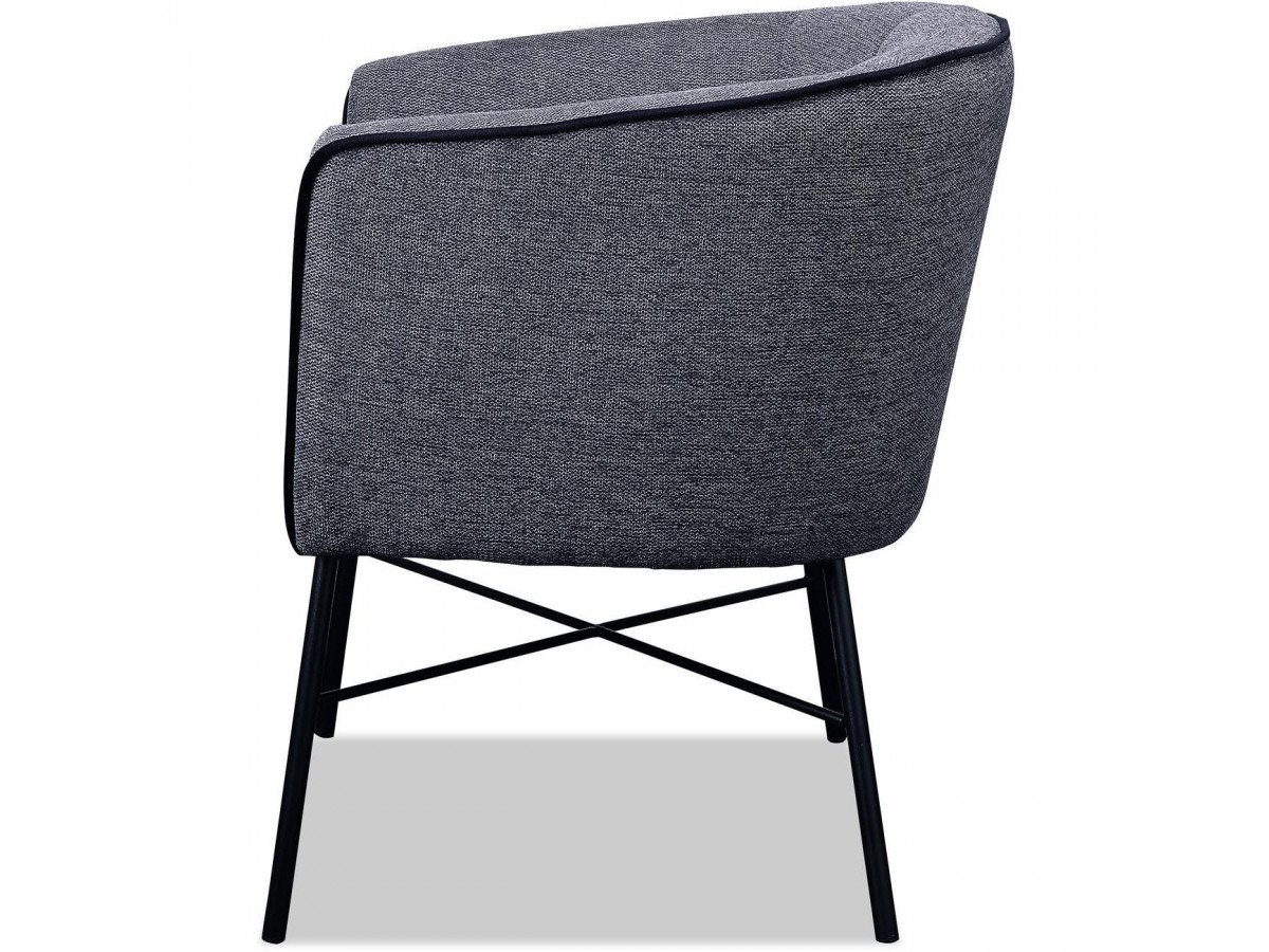 Fauteuil WEXFORD gris anthracite