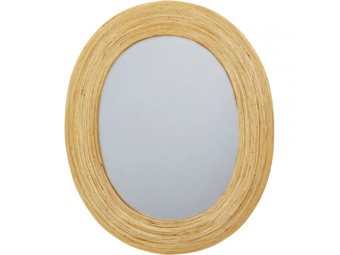 Miroir ovale BADEN en rotin