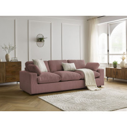 3-osobowa prosta sofa BELAIR ze sztruksu