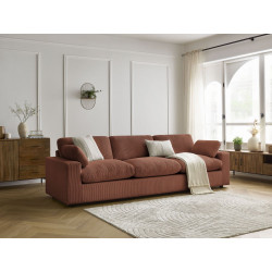 4-osobowa prosta sofa BELAIR ze sztruksu