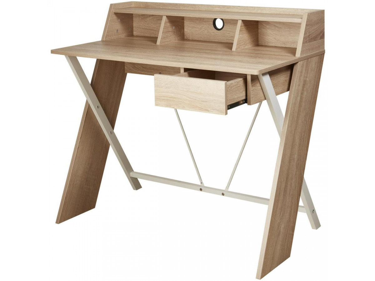 Bureau Design Et Fonctionnel Tobi Chene Naturel Bobochic