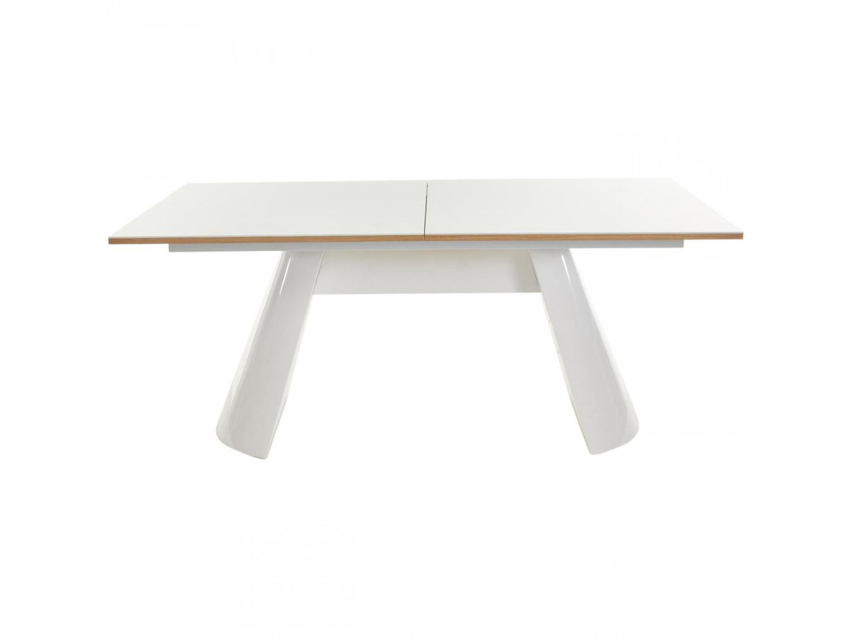 Table extensible 180 à 240 cm COLLINS Bois Chêne et Blanc