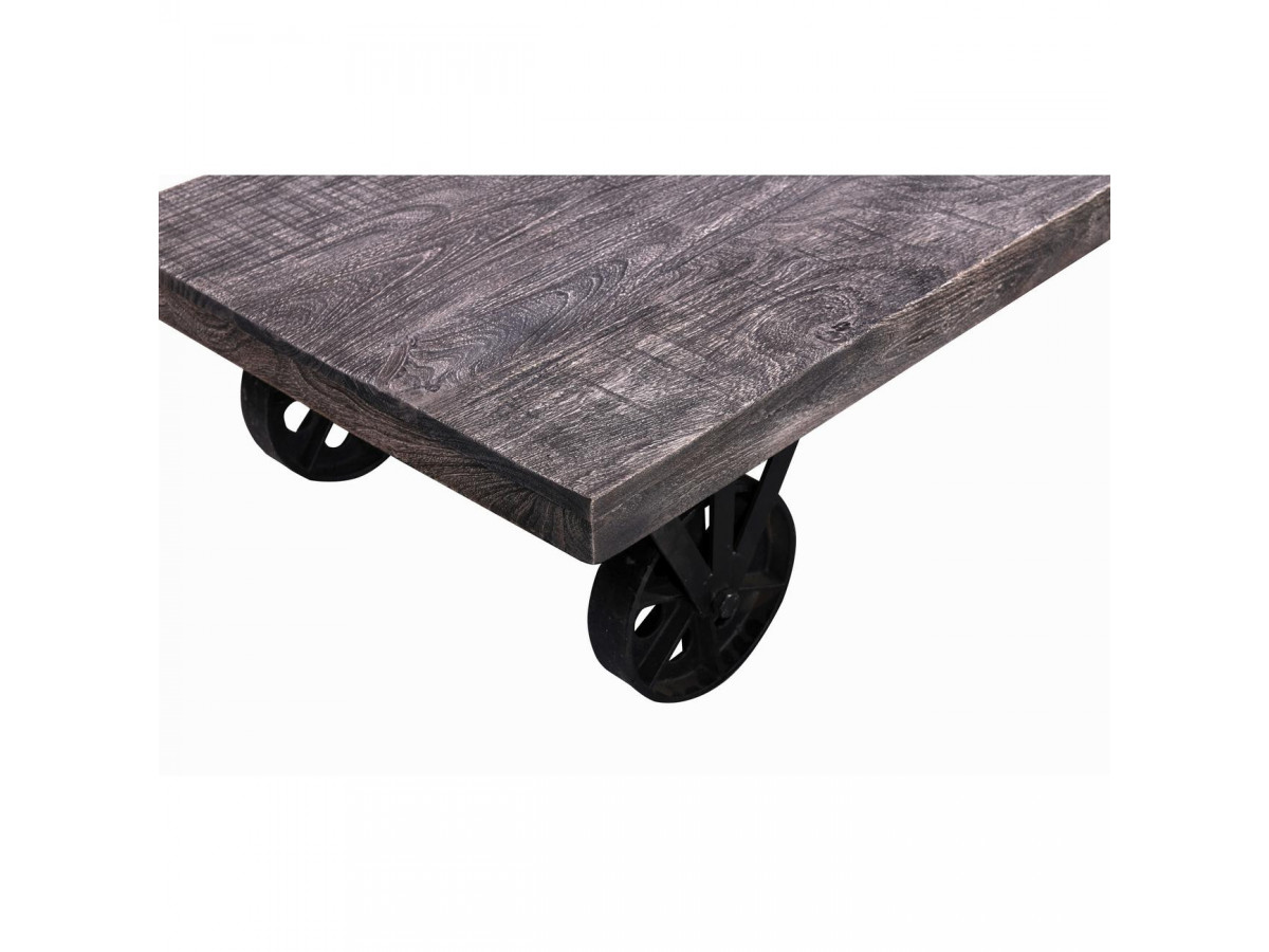 Table basse en bois CHENNAI | BOBOCHIC ® Table basse Chennai Métal Noir et Bois