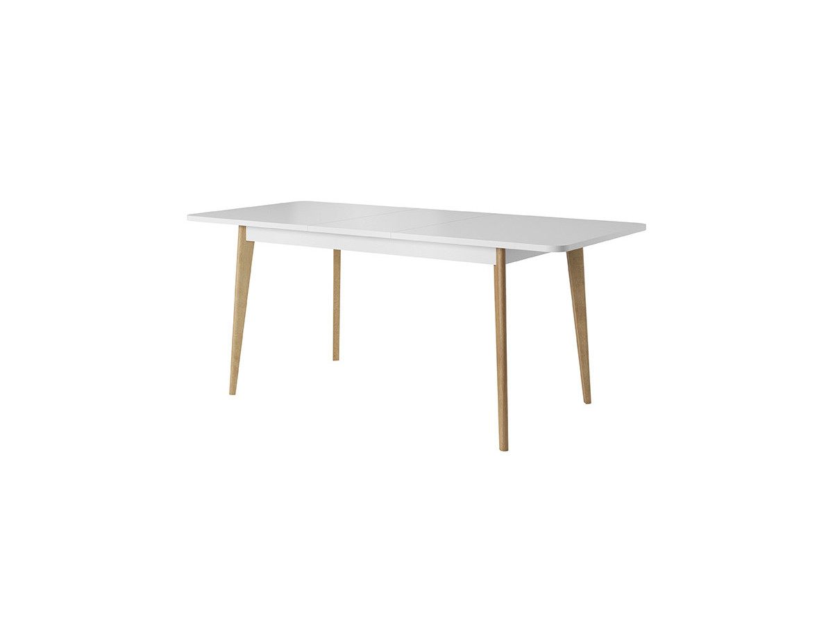 Table extensible 140 à 180 cm PRIMINO Couleur Bois Chêne et Blanc