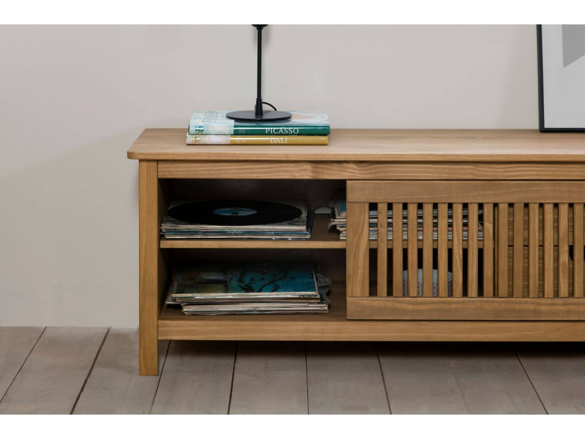 meuble tele bois clair