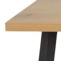 Table à manger BLACKWOOD 190 cm imitation chêne et noir